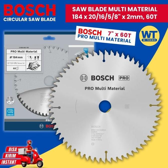 Saw Blade 7"/ Mata Potong Circular Saw Bosch Multi Material 7X 60T