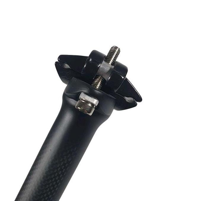 Seatpost Sepeda Fixie Roadbike Carbon Fiber Superlight Wacako 27.2Mm 40Mm