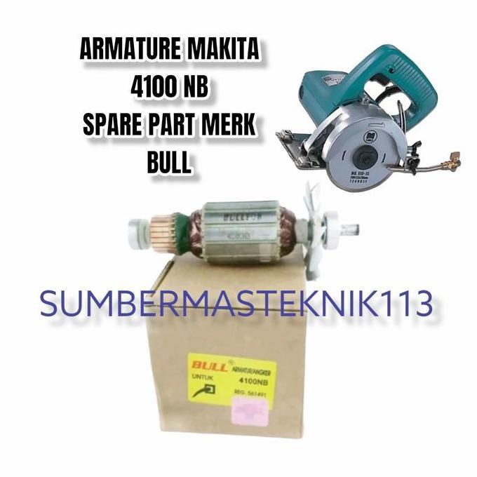 Armature Makita 4100 Nb Angker Mesin Marble Cutter Makita 4100Nb Bull