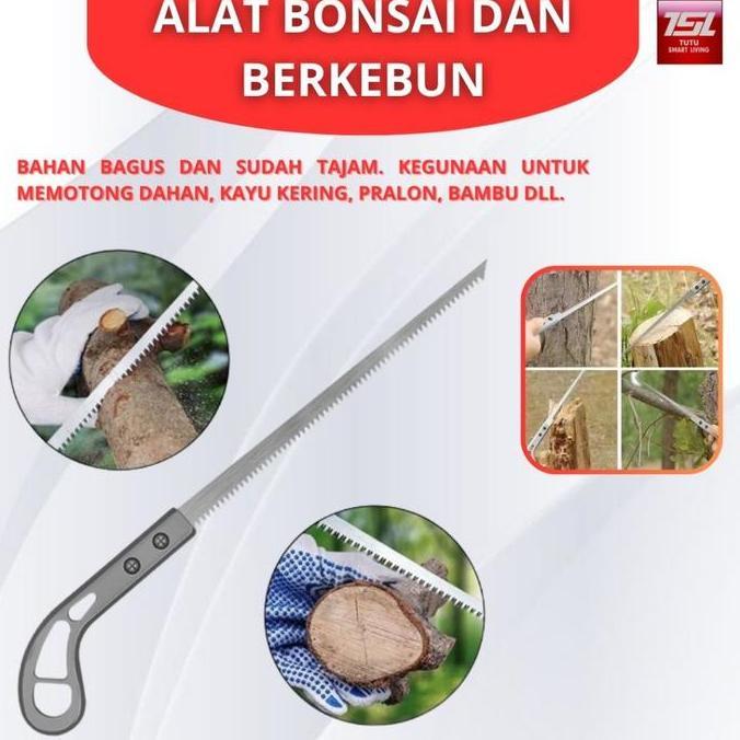 ESPRIZO Alat Bonsai dan berkebun, Gergaji Pruning, Gergaji Compas, Gergaji Bonsai Kecil / Gergaji Ka