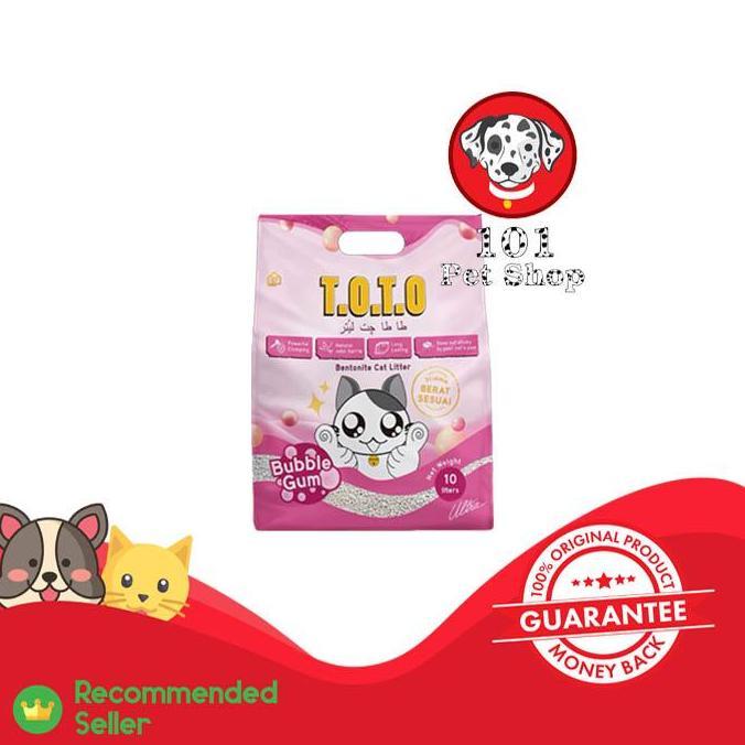 PASIR  KUCING  GUMPAL WANGI TOTO 10LITER