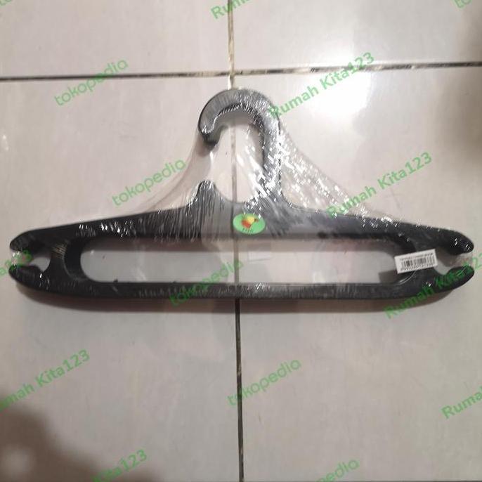 GANTUNGAN BAJU EAGLE PLASTIK 12 PCS/HANGER BAJU/GANTUNGAN BAJU HITAM