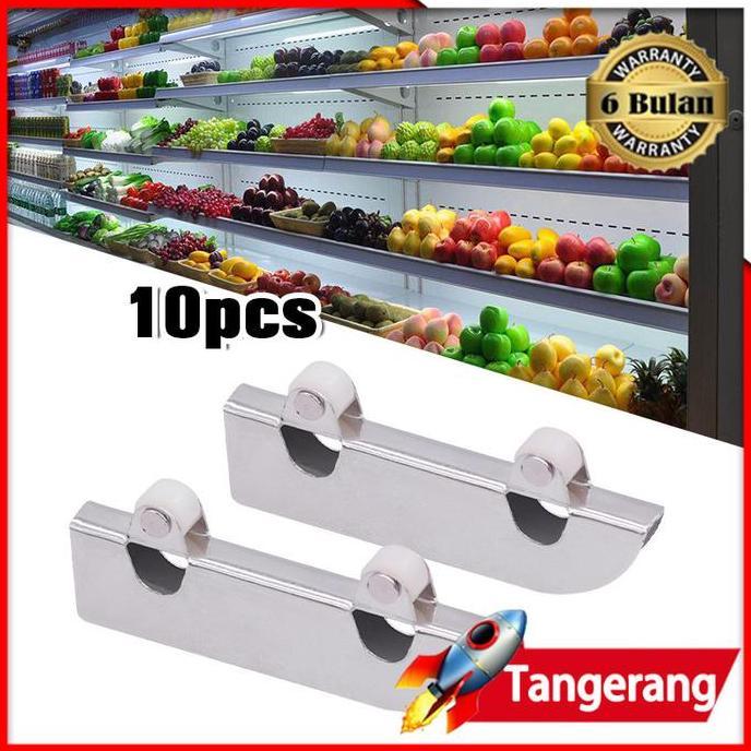 CHONELIO 10pcs 5cm Kaca Pintu Geser Roda / Roda Rel Pintu Geser Katrol Pintu Baja Tahan Karat / Kaca