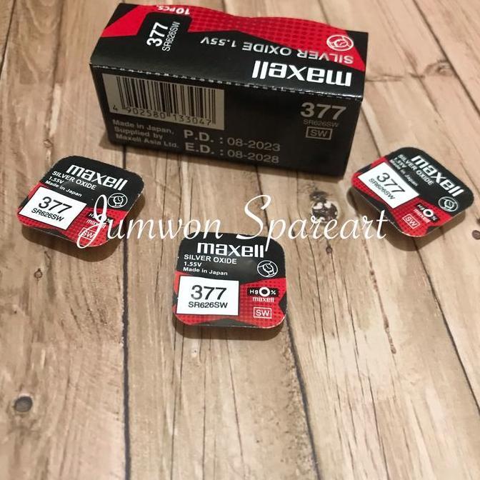 Baterai Maxell 377 SR626SW Original Baterai Maxell 626 Maxell 377
