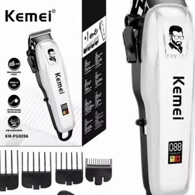 [Original]Alat Cukur Rambut Kemei 809A / Hair Clipper / Alat Cukur Rambut / Mesin Cukur Portable / P