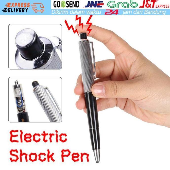 NUMAQUEEN Mainan Prank Setrum Pena Palsu Pulpen Setrum Listrik Shocking Pen