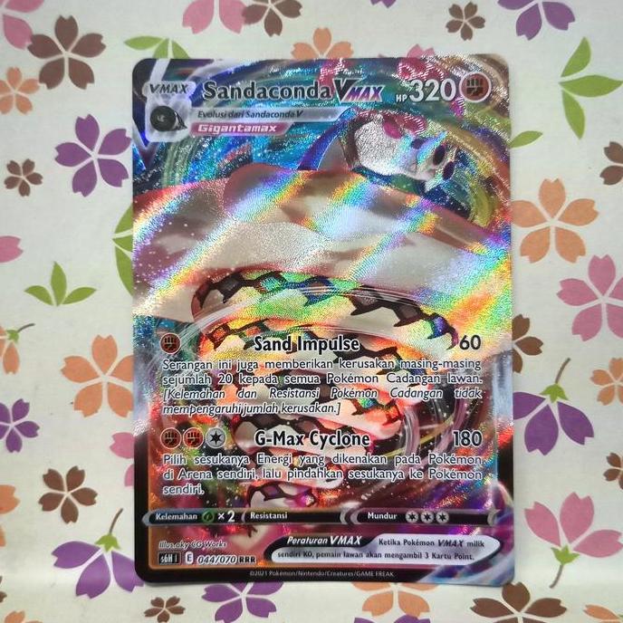 sandaconda VMAX RRR s6H | 044/070 pokemon tcg indonesia set 9