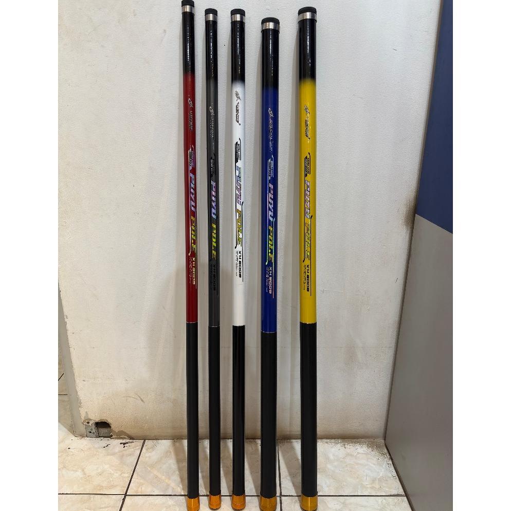 Tegek Utecate Puyu Pole | Stik Gabus Kaku Ring Tip Fiber Hollow | Joran Next Master Pole Mancing Dud