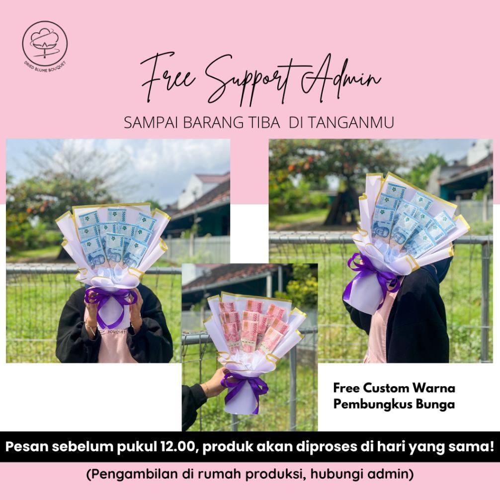 Diskon Kado Buket Uang Asli Tanpa Hiasan Bunga Kering Hadiah Ultah Cewek Anniversary Pernikahan Gift
