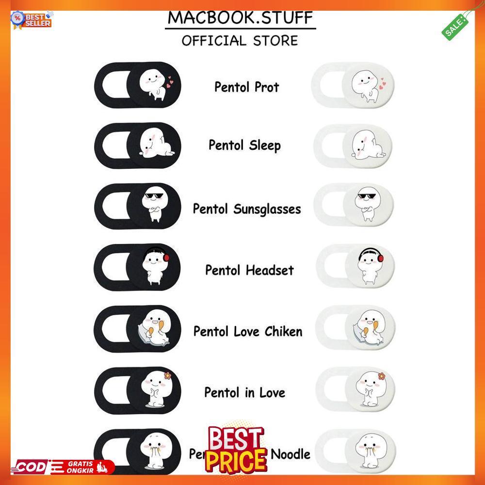 Custom Pentol Pelindung Penutup Webcam Kamera Cover Camera Depan Laptop Hp Asus Dell Samsung [C1]
