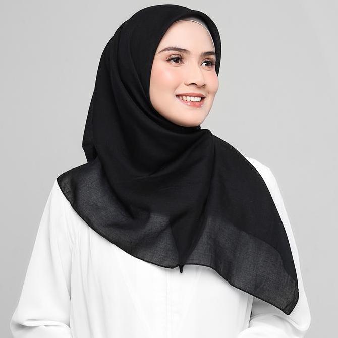 Chiusura- [Best Seller] Elzatta Hijab Kerudung Scarf Square Jilbab Segi Empat Polos Obelia Samida Wa
