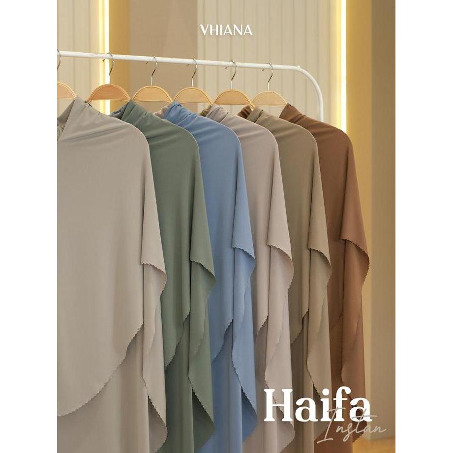 Chiusura- [Vhiana] Haifa Instan Jumbo Bergo // By Vhiana Cantik Jilbab Lembut Nyaman