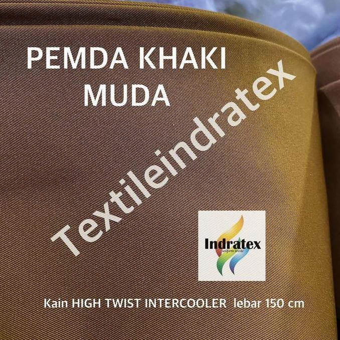 Giocare- ( Per 1 Meter ) Kain Twill High Twist Intercooler Polyester Lebar 150 Cm Bahan Baju Celana 