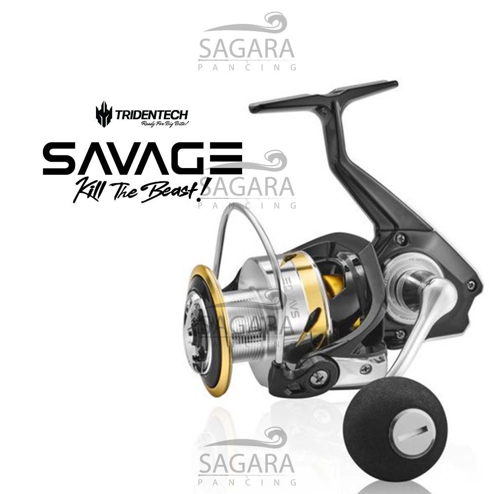 Promo Cuci Gudang | Reel Tridentech Savage | Reel Pancing Spinning Power Handle