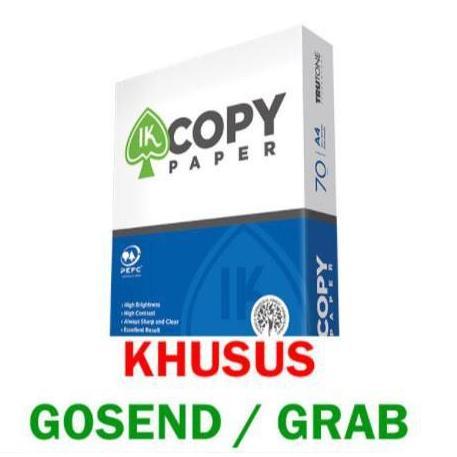 Lansungkirim- Kertas Hvs A4 70 Gram Ik Copy Paper Kertas Fotocopy (Khusus Grab Dan Gojek)