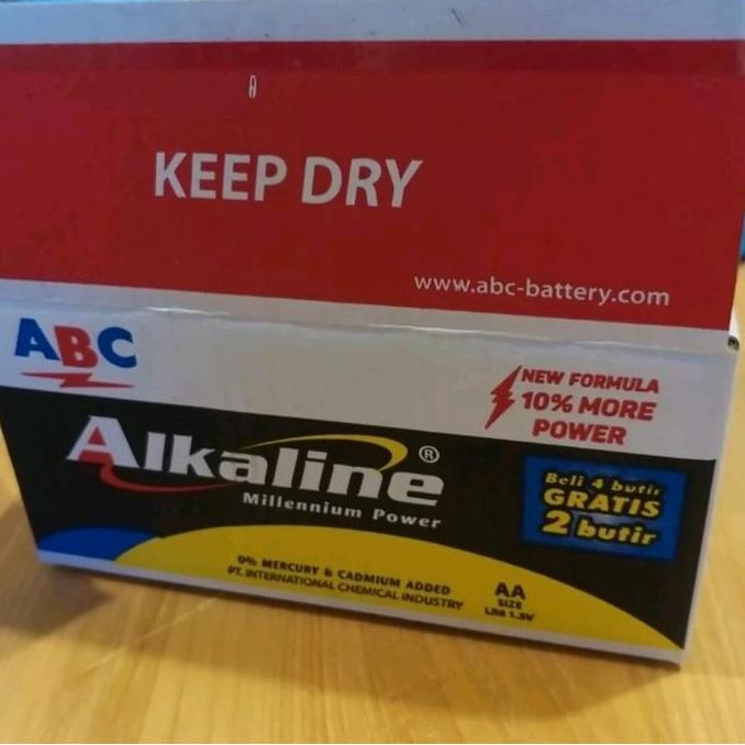 Flestrik- Abc Alkaline 6Pcs Aa Aaa Baterai Battery Batu Batere Millenium Power Batre Batteries Batre