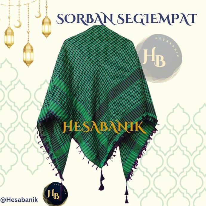 Wekup Sorban Arab Motif / Sorban Kuncir / Sorban Rumbai
