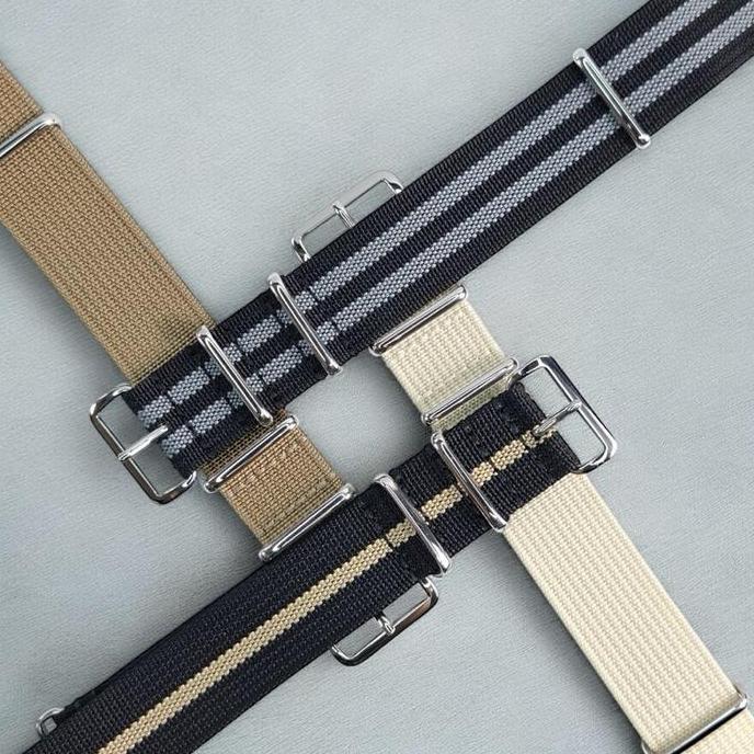 Cloknlok- Tali Jam Nato Strap Ribbed Nylon 18Mm 20Mm 22Mm