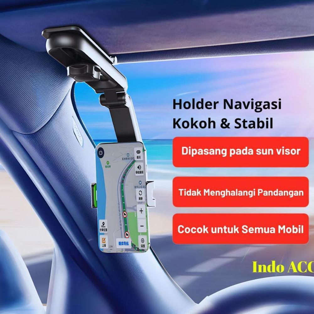 NEW Phone holder hp mobil Jepit Putar 1080 car holder Universal Multifungsi [terbaik][terlaris]