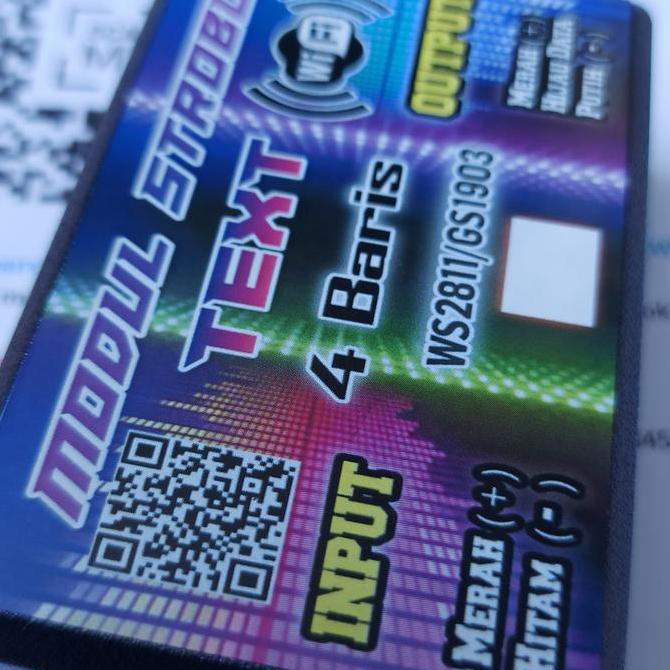 Flestrik- Modul Strobo Text Wifi 4 Baris