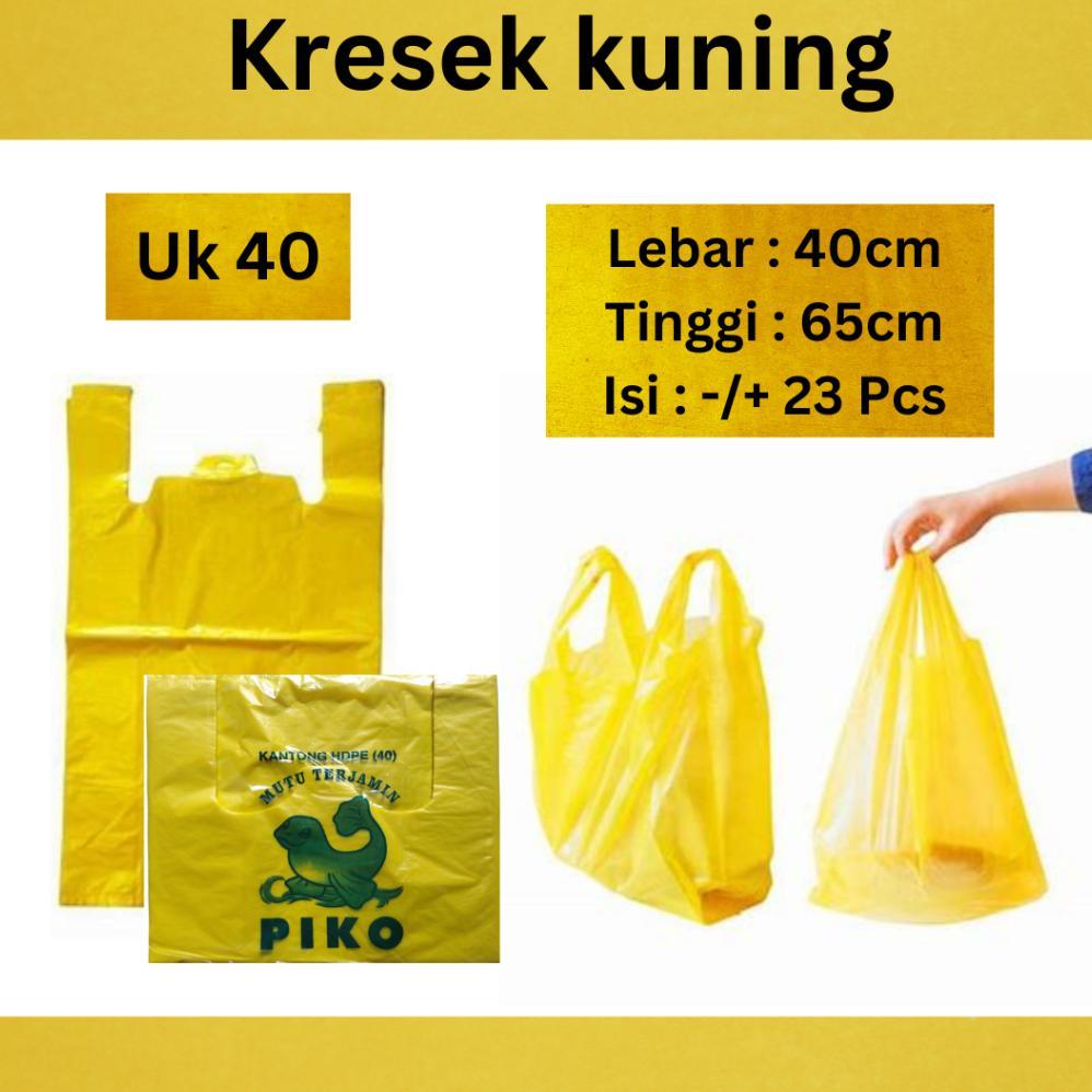Kantong Kresek Kuning Uk 40, Plastik Kresek Kuning, Plastik Medis