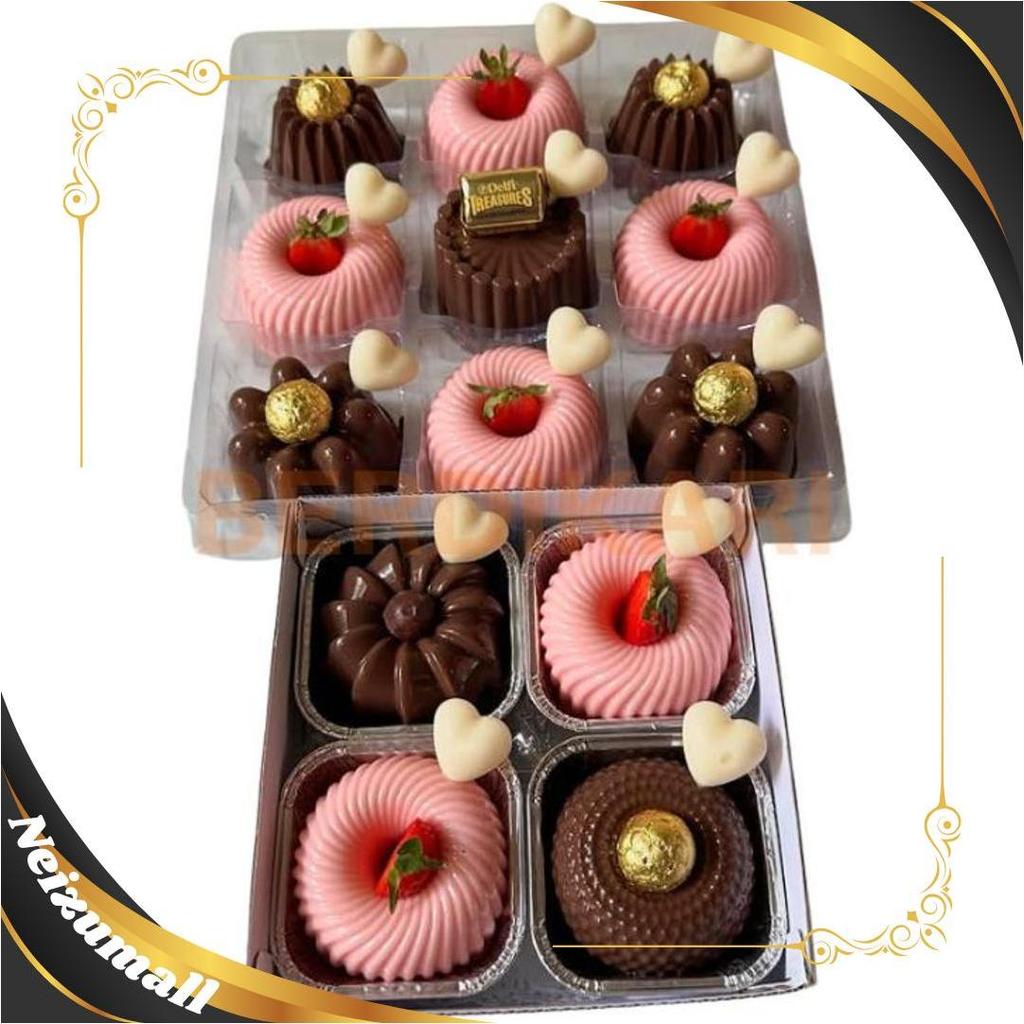 BD Cetakan Puding Mini Kue Talam Bolu 50ml BPA Free Food Grade Plastik / Cetakan Kue Bolu Mini BOS G