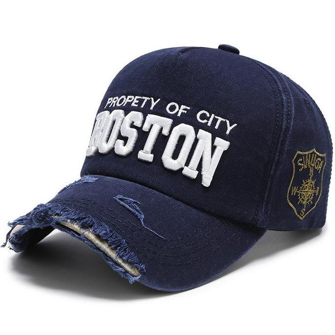 AXELINE - TOPI BASEBALL BOSTON ROBEK PRIA WANITA UNISEX