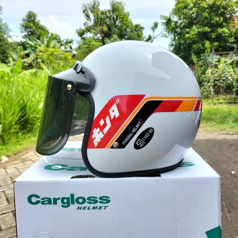 PROMO TERBARU HELM HONDA GANK ORIGINAL SNI KACA DATAR