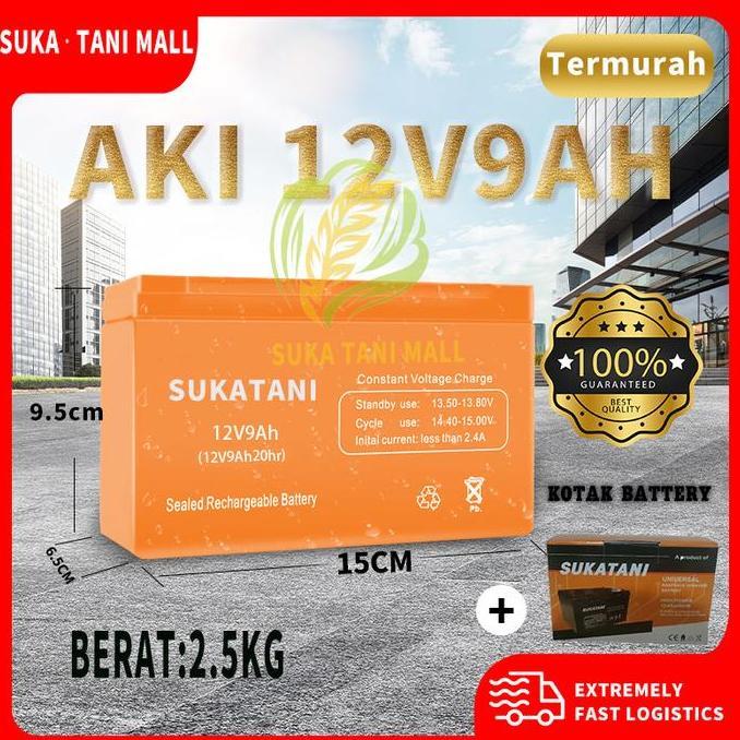 Genivalezz - BATTERY/AKI SPRAYER VARIASI 12V 8AH/9AH/10AH(BERGARANSI - AKI ACCU UPS BATERAI SPRAYER 