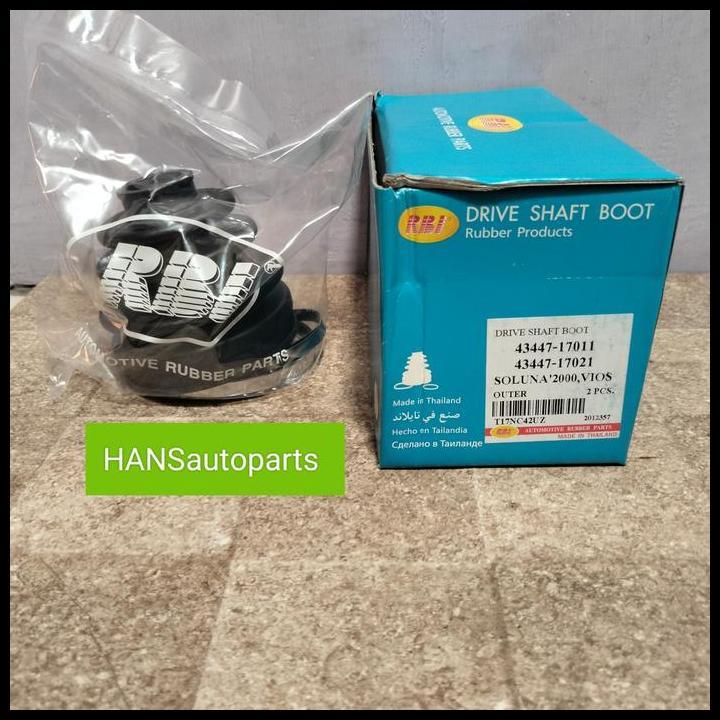 DISKON BOOT BOAT KARET CV JOINT LUAR SOLUNA 2000 VIOS LIMO GEN 1 MERK RBI 