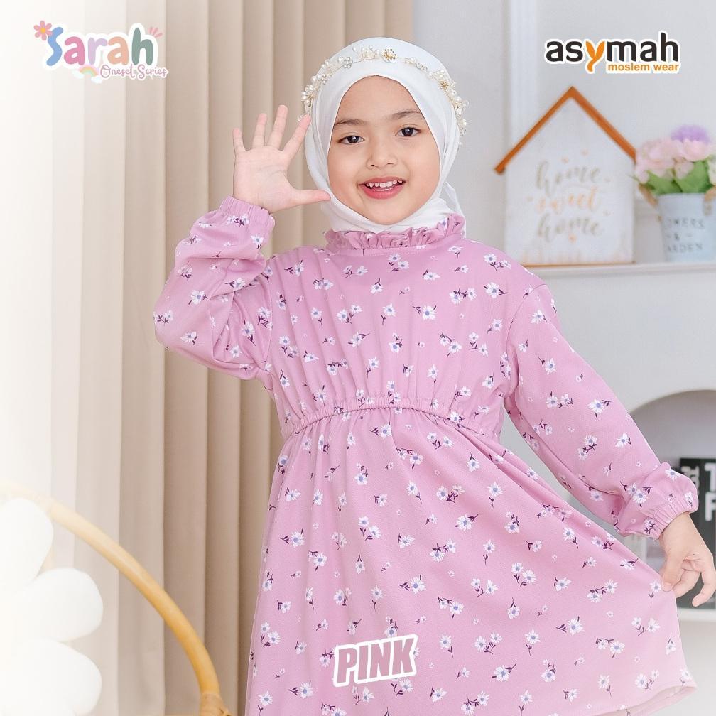 TERBARU ASYMAH - BAJU MUSLIM ANAK PEREMPUAN USIA 2 SAMPAI 10 TAHUN - ONE SET MUSLIM ROK SARAH SERIES