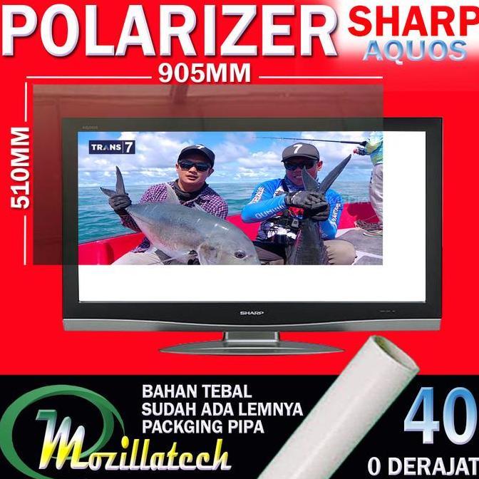 aridpratian - polarizer sharp 40 0 drajat 90 derajat glossy polaris polarizer tv lcd