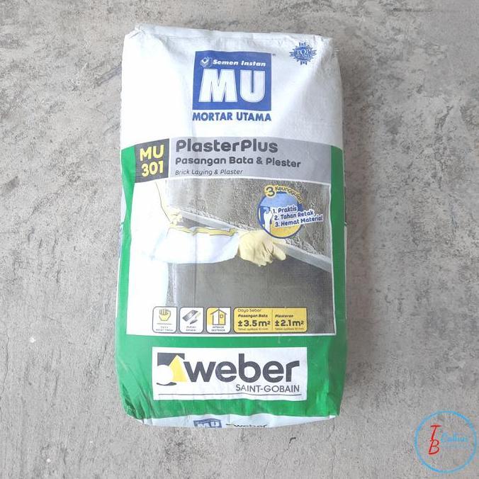 MU 301 Semen Plester dan Perekat Bata 40 KG / Plaster Plus MU 301