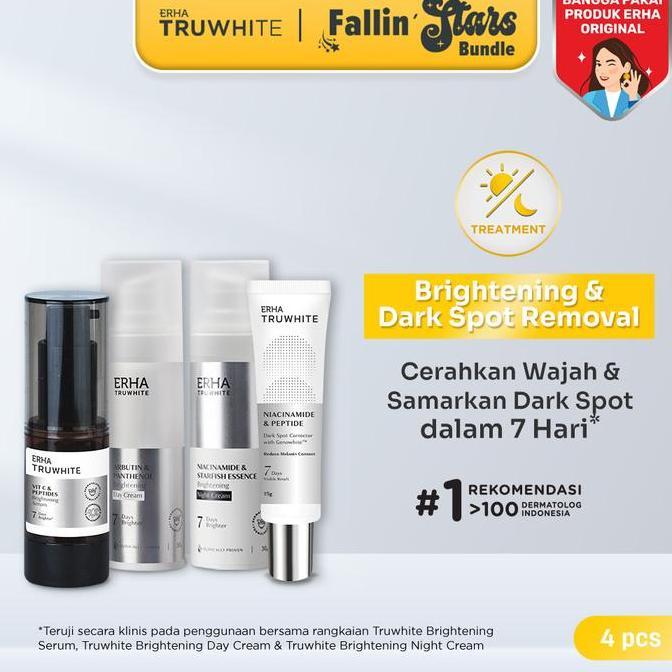 ERHA Truwhite Brightening & Dark Spot Removal Set - Paket Pencerah Wajah