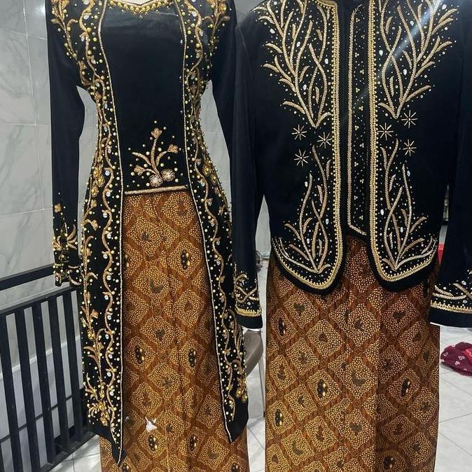 Promo / Kebaya Kutubaru Bludru Pengantin Full Payet Selutut Baju Atasan Wanita(Jpg Wn)