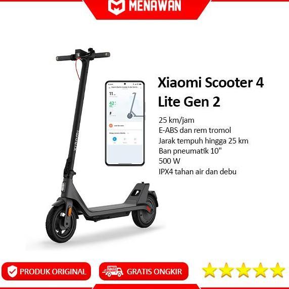 TERLARIS XIAOMI ELECTRIC SCOOTER 4 SKUTER LISTRIK LIPAT O ELEKTRIK ANAK DEWASA PREMIUM REM ABS ORINA