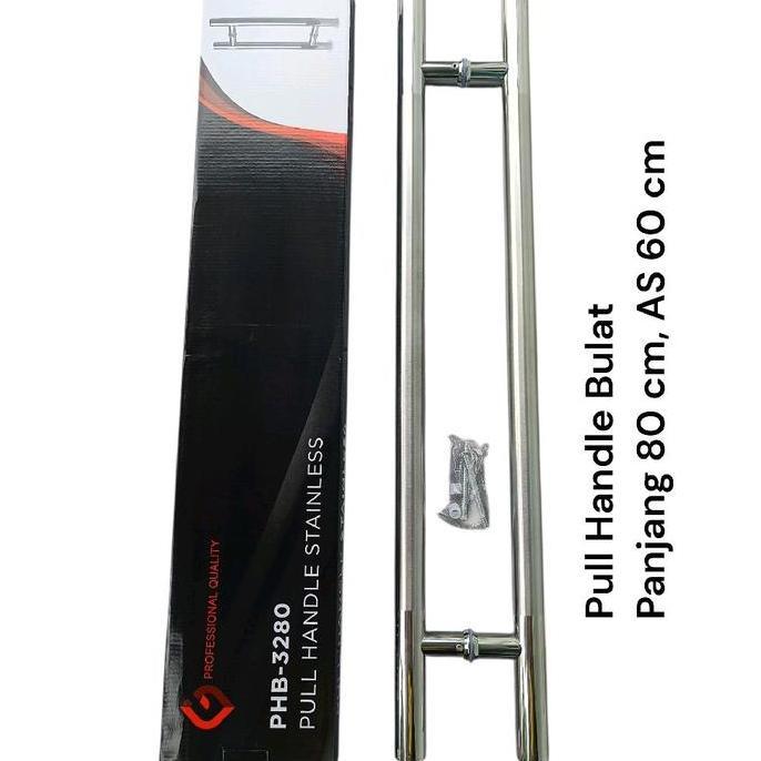 Pull Handle Glatino 80 Cm Stainless / PHB GLATINO 80 CM / Pull Handle 80 cm Stainless Model Bulat / 