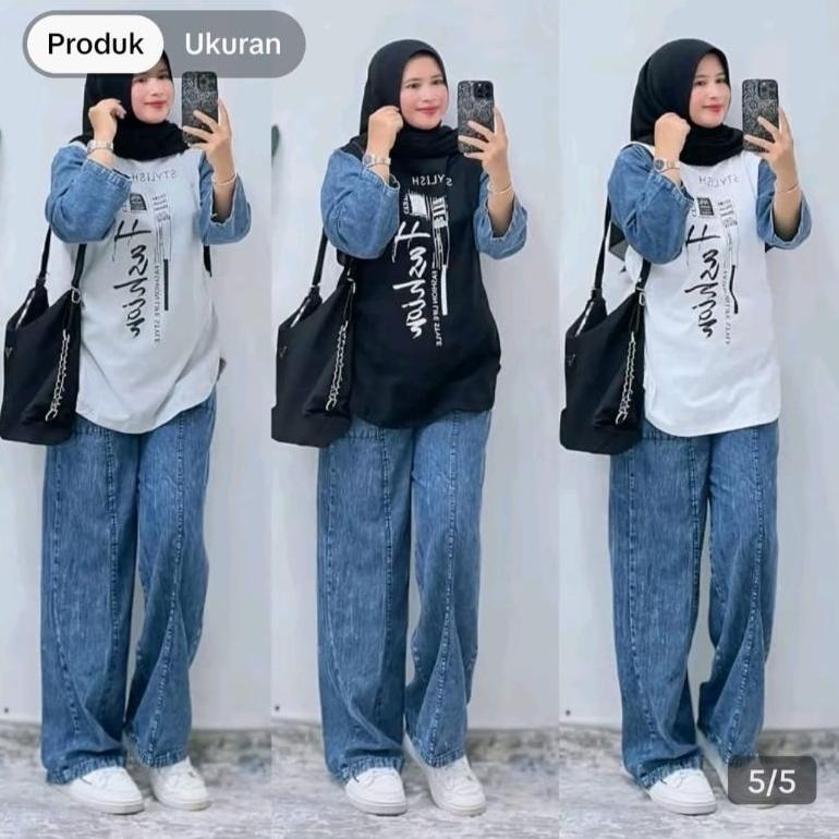 Garansi Zolla Set Xl,Xxl  || Darma Set || Siska Set || Zadda Set || Setelan Jeans Wanita Setelan Com