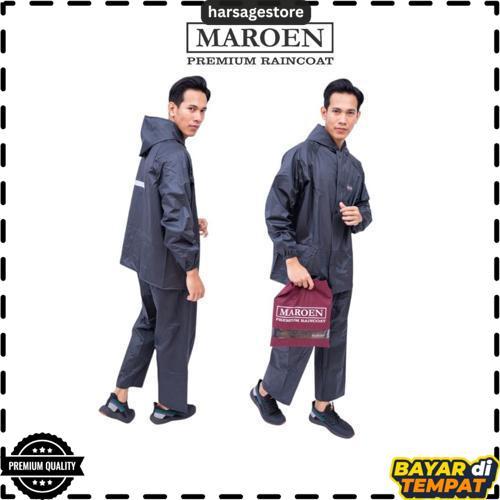 Jas Hujan Maroen Original Untuk Pria Dan Wanita Bahan Pvc Tebal Anti Rembes Lentur Kuat Murah Grosir