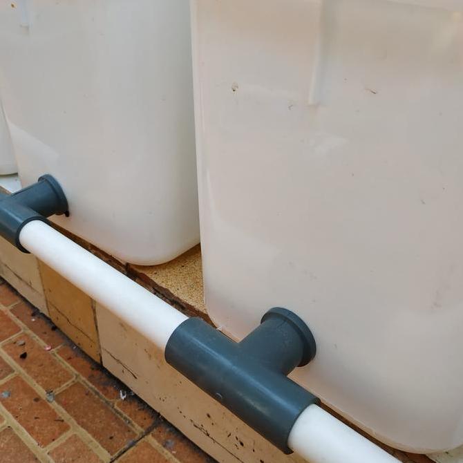 dutch bucket hidroponik komplit set 10pcs kotak Pot