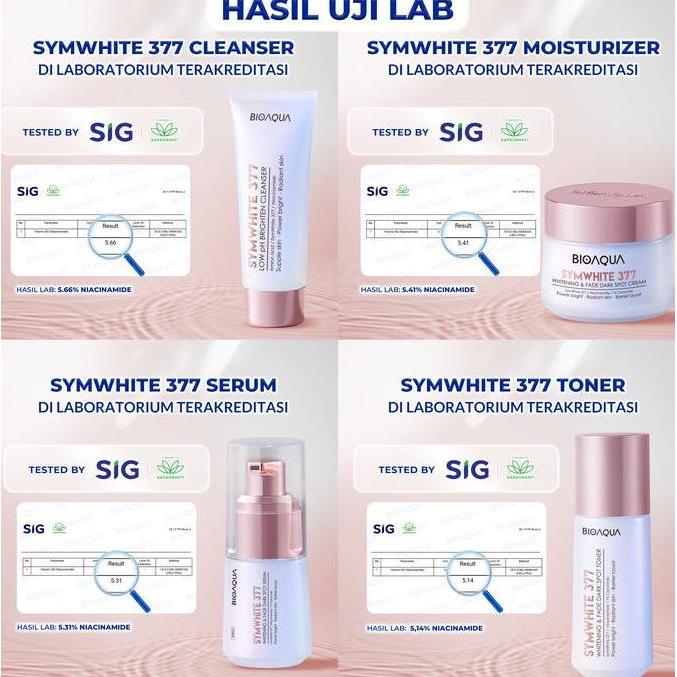 skincare 5 In 1 SetBIOAQUA Glowing Bringtening wajah glowing basic Skin Care Sets 1 paket benings in