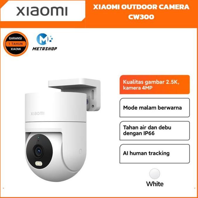 Xiaomi Outdoor Camera CW300 Resolusi 2.5K 4MP CCTV MI IP Kamera IP66 Waterproof
