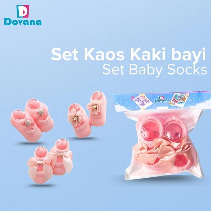 Dreacht- Dovana Kaos Kaki Set Bayi Perempuan Korean Style Baby Socks Gift Lucu New Born Korean Style