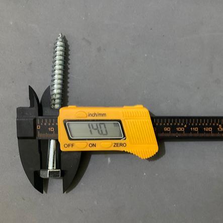 3/8 x 5" Inch Lag Screw Deskrup Baut Sekrup Kayu Fisher Kunci 14