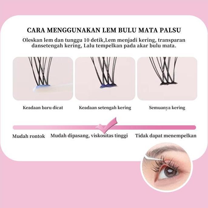 Hijume- Virago Bulu Mata Eyelash Extension Tanam Import Bulu Mata Palsu Alami 3D Bulu Mata Palsu Dol