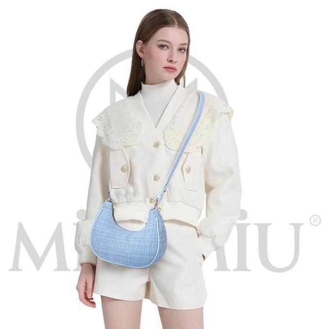 Tas Wanita Minimiu Viana Tas Selempang Wanita Tas Kulit Leather Tweed Premium Women Shoulder Bag Tas