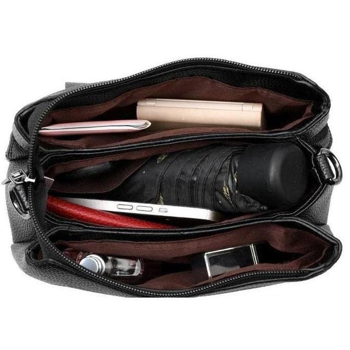 New Korea Style Tas Selempang Wanita Slingbag Fashion Ks332 Tas Simpel Trendy Dengan Bahan Kulit Pu 