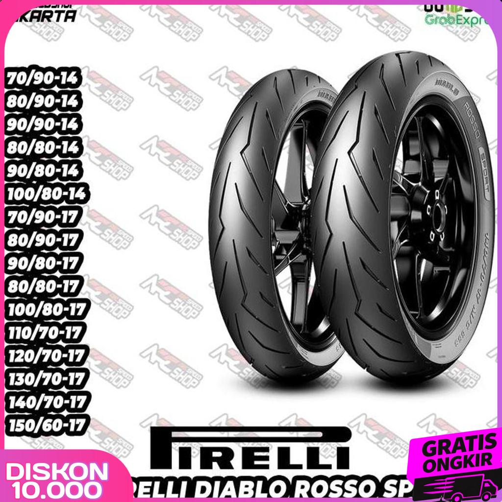 Ban Pirelli Pireli Diablo Rosso Sport 80/80-14 90/90-14 80/90-14 70/90-14 140/70-17 150/60-17 130/70