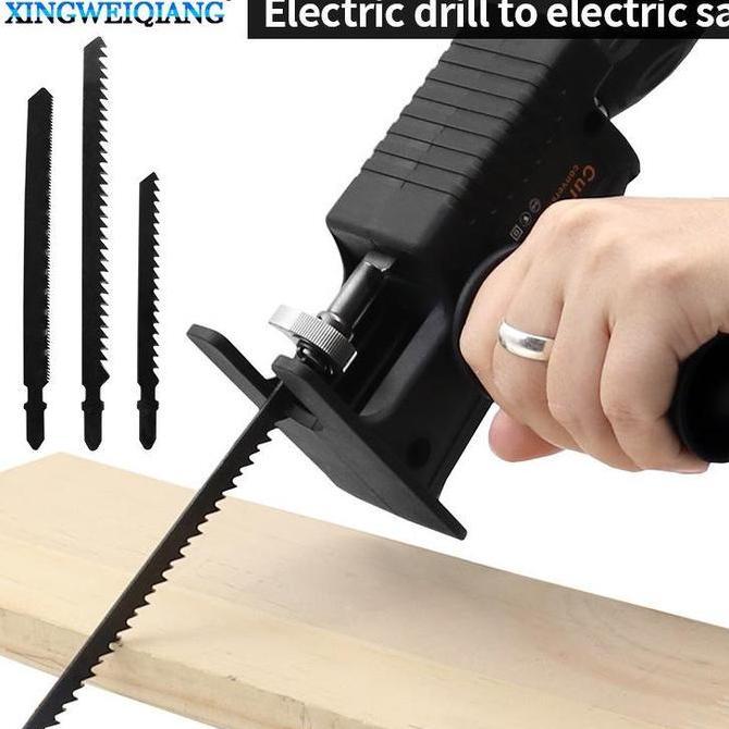 Adaptor mesin Bor Jadi Gergaji Mesin Bor Gergaji Jig Saw Mata Gergaji