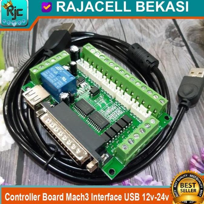 New 5 Axis CNC Controller Board Mach3 Interface USB LPT 12v-24v
